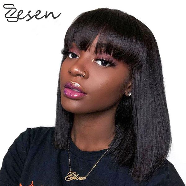 zesen 13*4 lace front wigs straight synthetic wigs for black women natural density black bob wig heat resistant fiber hair wig
zesen 13*4 lace front wigs straight synthetic wigs for black women natural density black bob wig heat resistant fiber hair wig