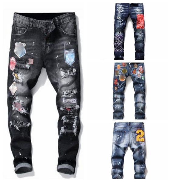mens rips stretch black jeans fashion slim fit washed motocycle denim pants panelled hip hop trousers a9fq, Blue
mens rips stretch black jeans fashion slim fit washed motocycle denim pants panelled hip hop trousers a9fq, Blue