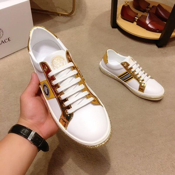 new5 luxury men's casual shoes fashion personality sports shoes comfortable business men's shoes original box packaging zapatos ho, Black
new5 luxury men's casual shoes fashion personality sports shoes comfortable business men's shoes original box packaging zapatos ho, Black