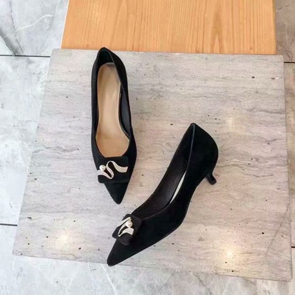 women pointed toe non-slip genuine leather classic butterfly-knot ladies shoes female comfortable non-slip shoes, Black
women pointed toe non-slip genuine leather classic butterfly-knot ladies shoes female comfortable non-slip shoes, Black