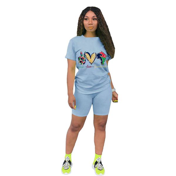 women tracksuits designer cartoon pattern natural color suits casual short sleeve short pants womens 2 piece outfits, Gray
women tracksuits designer cartoon pattern natural color suits casual short sleeve short pants womens 2 piece outfits, Gray