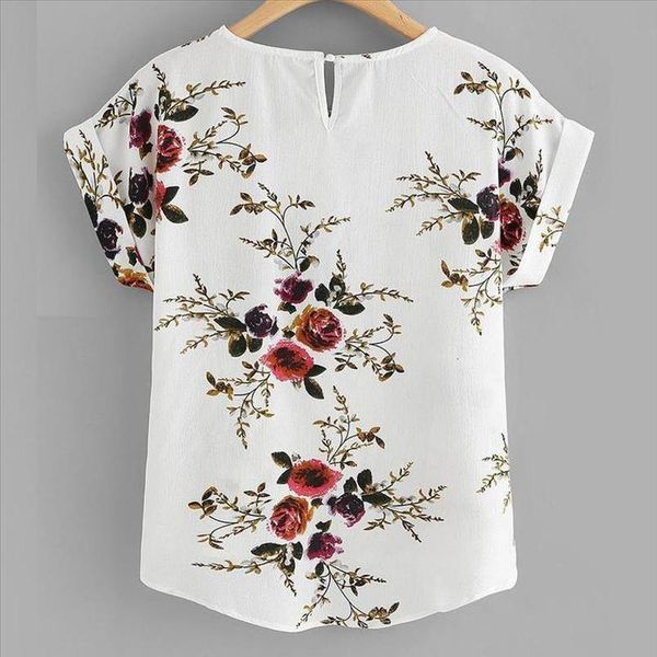 summer fashion floral print blouse pullover ladies o neck tee female womens short sleeve shirt blusas femininas clothing, White
summer fashion floral print blouse pullover ladies o neck tee female womens short sleeve shirt blusas femininas clothing, White