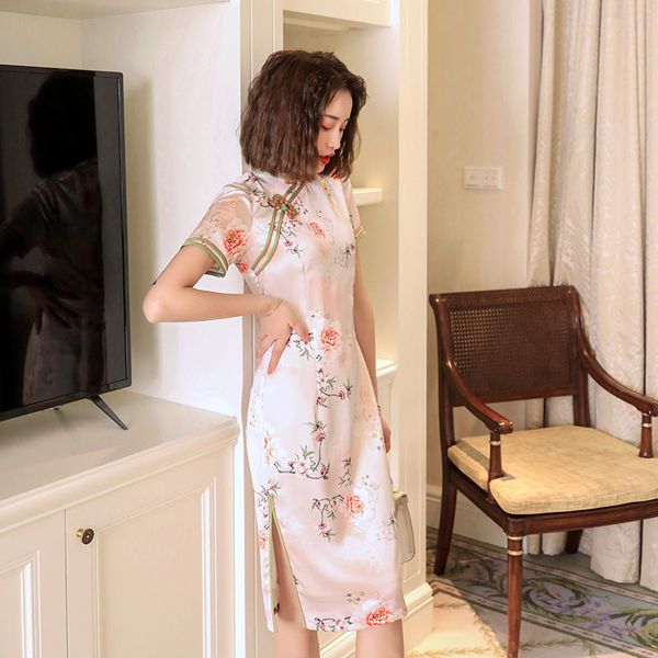 new arrival short sleeve female vintage cheongsam mandarin collar slim chinese dress mandarin collar printed qipao vestidos, Red
new arrival short sleeve female vintage cheongsam mandarin collar slim chinese dress mandarin collar printed qipao vestidos, Red