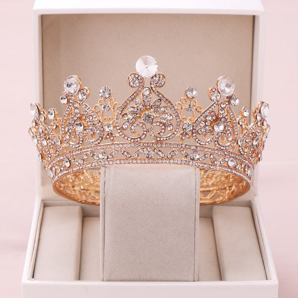 trendy wedding crown baroque rhinestone crystal crown headband gold wedding hair accessories bridal hair accessories, Golden;silver
trendy wedding crown baroque rhinestone crystal crown headband gold wedding hair accessories bridal hair accessories, Golden;silver