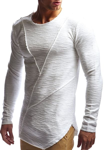 2020 men's new europe and the united states youth popular personality slim fitting pullover splicing long sleeve men's t-shirt spr, White;black
2020 men's new europe and the united states youth popular personality slim fitting pullover splicing long sleeve men's t-shirt spr, White;black