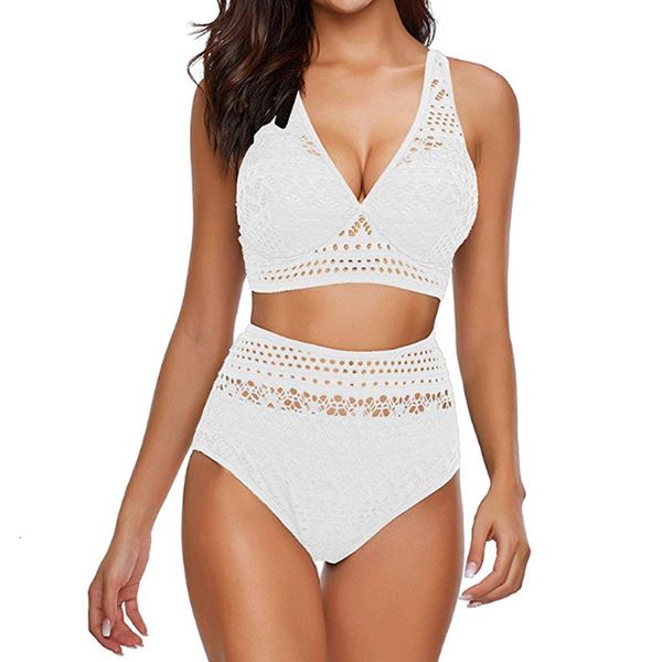 black white lace high waist swimsuit bikini solid set 2020 solid bikinis women push up swimwear banting suit swim suits beachwear, White;black
black white lace high waist swimsuit bikini solid set 2020 solid bikinis women push up swimwear banting suit swim suits beachwear, White;black