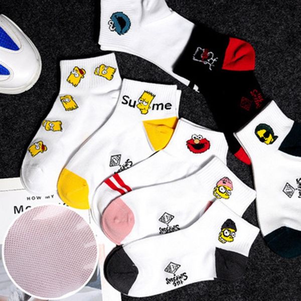 men's summer tide brand couple boat sesame street simpson boat shallow women's socks cartoon mesh breathable couple socks, Pink;yellow
men's summer tide brand couple boat sesame street simpson boat shallow women's socks cartoon mesh breathable couple socks, Pink;yellow
