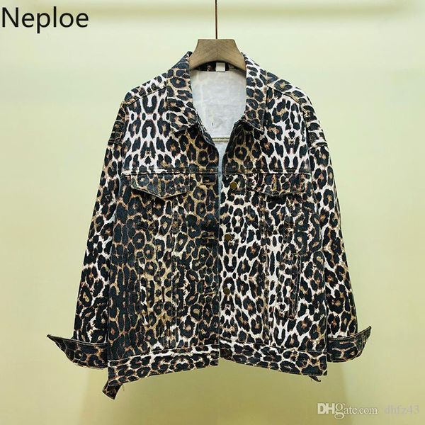 neploe leopard autumn fashion women jeans jacket 2019 long sleeve casual loose demin coat cool streetwear vintage cowboy 54347, Black;brown
neploe leopard autumn fashion women jeans jacket 2019 long sleeve casual loose demin coat cool streetwear vintage cowboy 54347, Black;brown