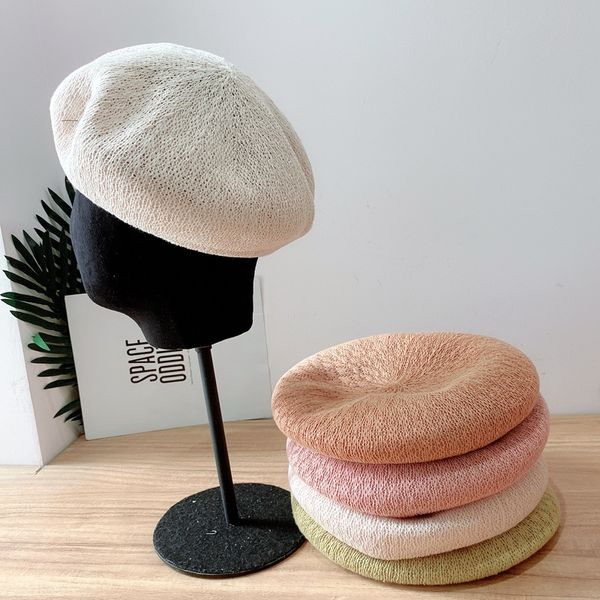 2020 hollow breathable children's summer sunscreen fashion casual painter's hat beret beret all-match temperament painter hat fash, Blue;gray
2020 hollow breathable children's summer sunscreen fashion casual painter's hat beret beret all-match temperament painter hat fash, Blue;gray