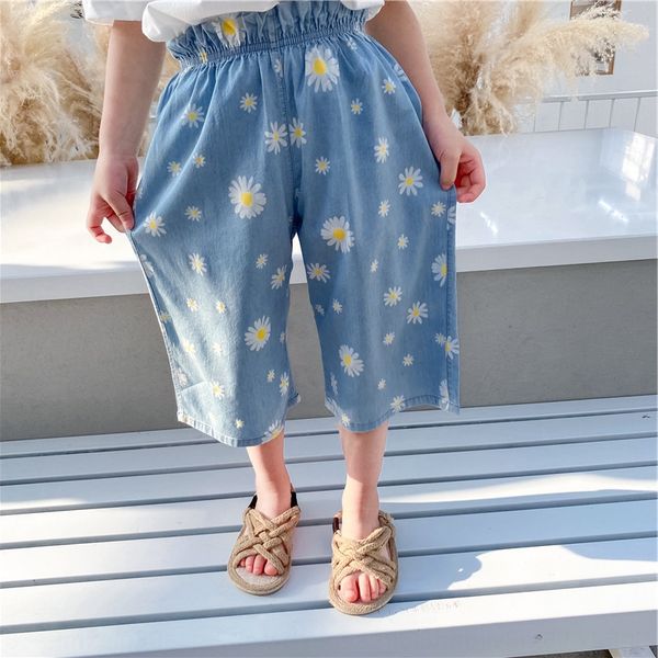 wfulj korean style girls 2020 daisy denim bud for children breathable and comfortable denim fashion wide leg pants trousers wide leg trouser, Blue
wfulj korean style girls 2020 daisy denim bud for children breathable and comfortable denim fashion wide leg pants trousers wide leg trouser, Blue