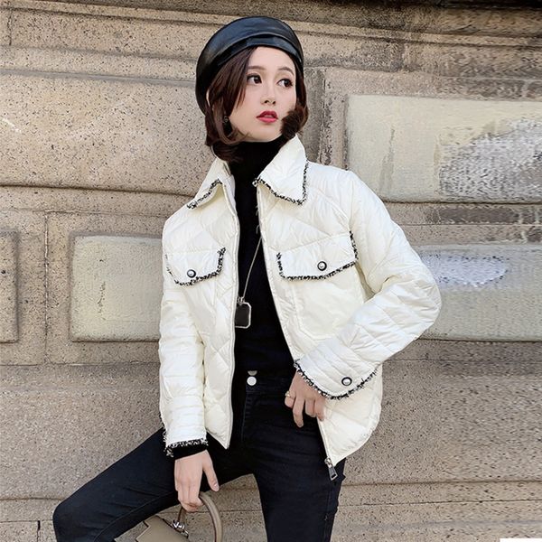 2020 new autumn winter 90% white duck down jacket women short ultra light loose down parka female plus size warm coat outwear, Black
2020 new autumn winter 90% white duck down jacket women short ultra light loose down parka female plus size warm coat outwear, Black