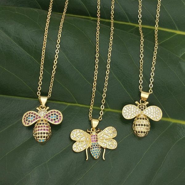 cz bee pendant necklace long chain gold filled long necklace for woman bee jewellery 2020 zircon iced out bumble, Silver
cz bee pendant necklace long chain gold filled long necklace for woman bee jewellery 2020 zircon iced out bumble, Silver