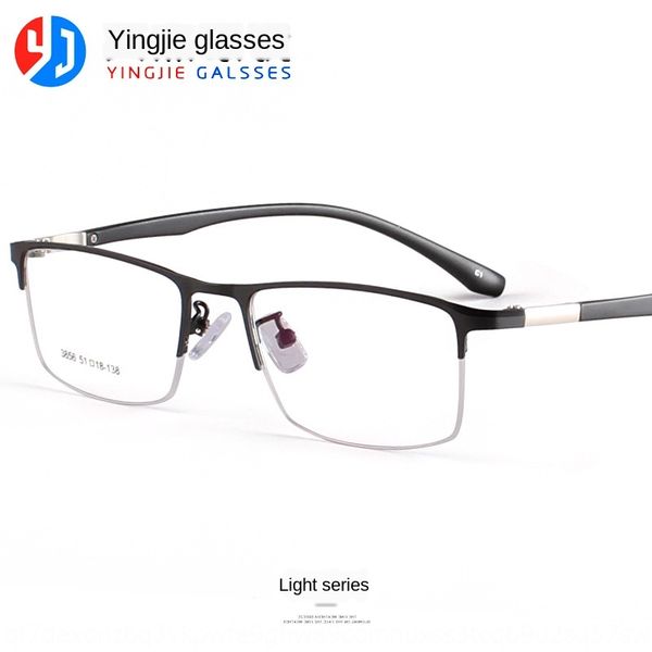 myopia men's myopia glasses business casual high-end metal half frame new optical glasses frame, Silver
myopia men's myopia glasses business casual high-end metal half frame new optical glasses frame, Silver