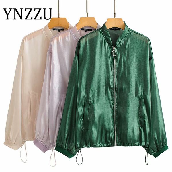 ynzzu 2020 autumn solid jacket women chic long sleeve zipper loose women bomber jacket coat summer sunscreen outwear a1497, Black;brown
ynzzu 2020 autumn solid jacket women chic long sleeve zipper loose women bomber jacket coat summer sunscreen outwear a1497, Black;brown