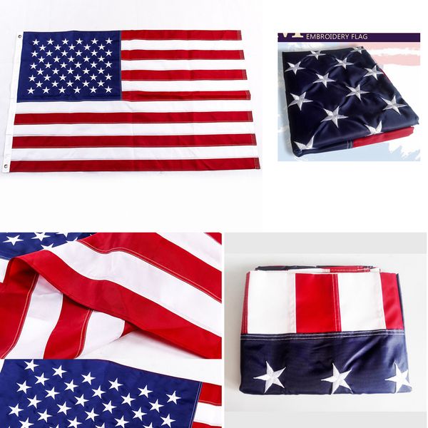 90*150cm embroidered usa flag banner outdoor stars stripes brass grommets banner 3*5 feet american decor flags ffa4259
90*150cm embroidered usa flag banner outdoor stars stripes brass grommets banner 3*5 feet american decor flags ffa4259