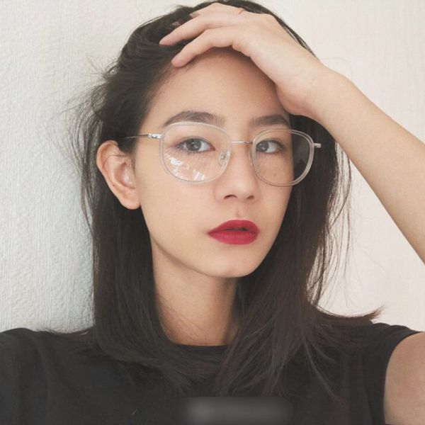 korean style web celebrity with small myopia glasses frame female hipster students with myopia trend all-match glasses frame male, Silver
korean style web celebrity with small myopia glasses frame female hipster students with myopia trend all-match glasses frame male, Silver