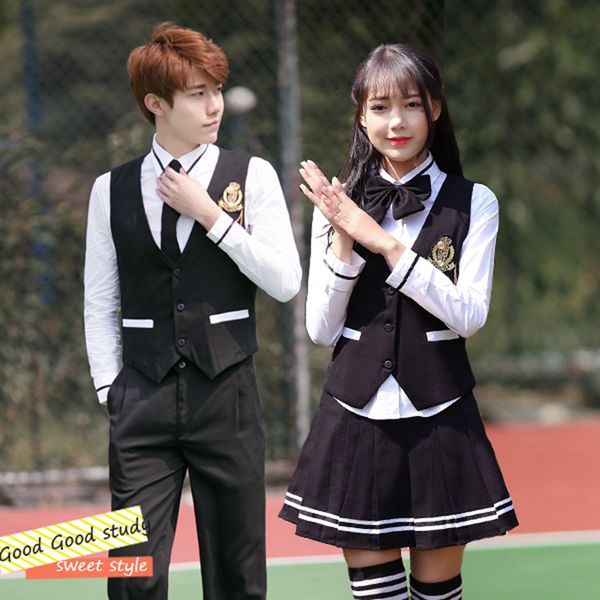 2020 summer japanese school uniform cosplay costume college chorus of primary school students british coat skirt sets, White
2020 summer japanese school uniform cosplay costume college chorus of primary school students british coat skirt sets, White