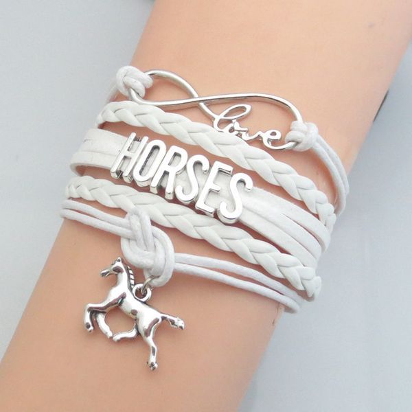 fashion infinity love horse bracelet charm bracelets new style handmade leather bracelet white horses, Golden;silver
fashion infinity love horse bracelet charm bracelets new style handmade leather bracelet white horses, Golden;silver