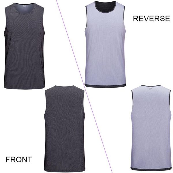 running jerseys reversible men's basketball team game sport vest breathable tank double-sided fitness t shirt, Black;blue
running jerseys reversible men's basketball team game sport vest breathable tank double-sided fitness t shirt, Black;blue