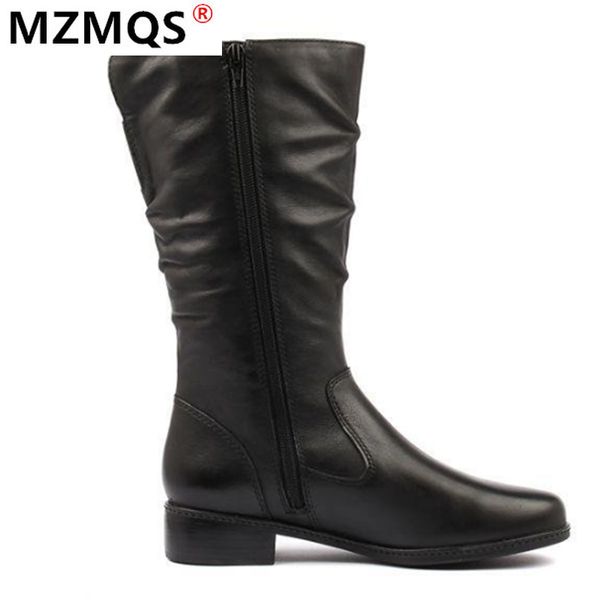 2020 new winter women's boots fashion slip-on square heel side zipper pu mid-tube boots round toe low heel warm mid-calf, Black
2020 new winter women's boots fashion slip-on square heel side zipper pu mid-tube boots round toe low heel warm mid-calf, Black