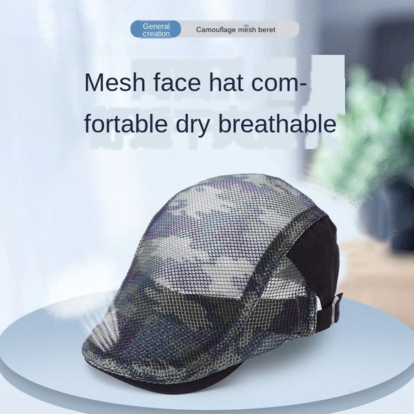 camouflage mesh casual beret hat beret forward cap breathable sunshade mesh cap men's and women's camouflage printed hat, Blue;gray
camouflage mesh casual beret hat beret forward cap breathable sunshade mesh cap men's and women's camouflage printed hat, Blue;gray