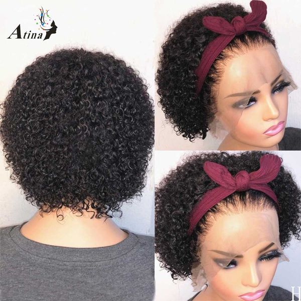 atina pixie cut short curly 13x4 lace front human hair wigs bob brazilian preplucked remy hair closure wigs 150 180 250 density, Black
atina pixie cut short curly 13x4 lace front human hair wigs bob brazilian preplucked remy hair closure wigs 150 180 250 density, Black