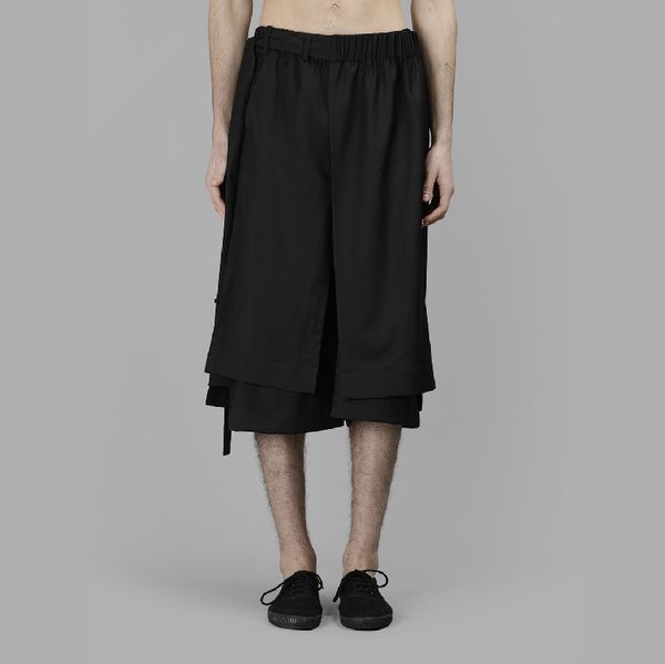 men's clothing gd hair stylist catwalk costume fashion multilayer stitching wide leg pants plus size singer costumes, Black
men's clothing gd hair stylist catwalk costume fashion multilayer stitching wide leg pants plus size singer costumes, Black