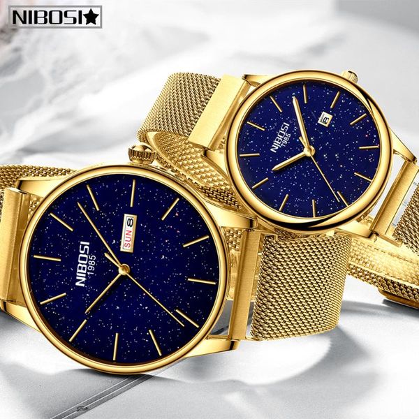 nibosi couple watch relogio feminino waterproof man and woman men watches 2020 elegant women's watches stainless, Slivery;brown
nibosi couple watch relogio feminino waterproof man and woman men watches 2020 elegant women's watches stainless, Slivery;brown