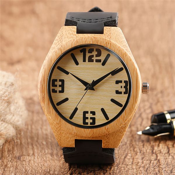 nature wood clock men's bamboo quartz analog display wristwatch black/brown leather bracelet strap timepiece reloj, Slivery;brown
nature wood clock men's bamboo quartz analog display wristwatch black/brown leather bracelet strap timepiece reloj, Slivery;brown
