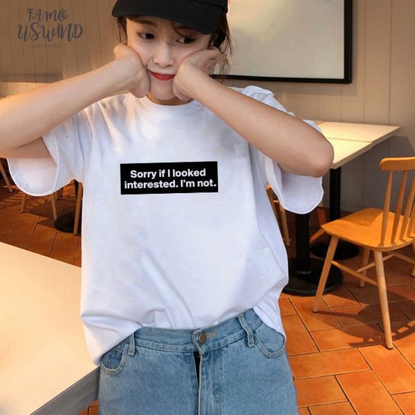 sorry if i look interested im not quotes funny tee women tumblr grunge white tee summer street style wear fh90
sorry if i look interested im not quotes funny tee women tumblr grunge white tee summer street style wear fh90