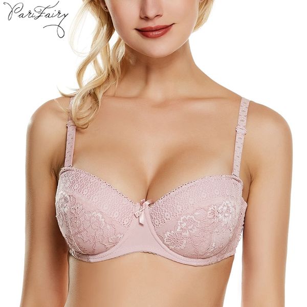 parifairy women's underwired supportive push up bh floral lace embroidery cotton padded underwear 36b 38b 40b 36c 38c 40c, Red;black
parifairy women's underwired supportive push up bh floral lace embroidery cotton padded underwear 36b 38b 40b 36c 38c 40c, Red;black