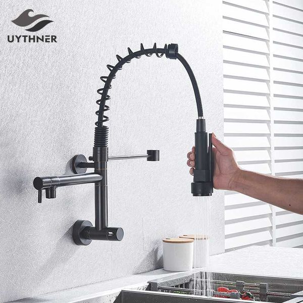 black/chrome brass kitchen faucet vessel sink mixer tap spring dual swivel spouts sink mixer bathroom faucets wall mounted tap
black/chrome brass kitchen faucet vessel sink mixer tap spring dual swivel spouts sink mixer bathroom faucets wall mounted tap