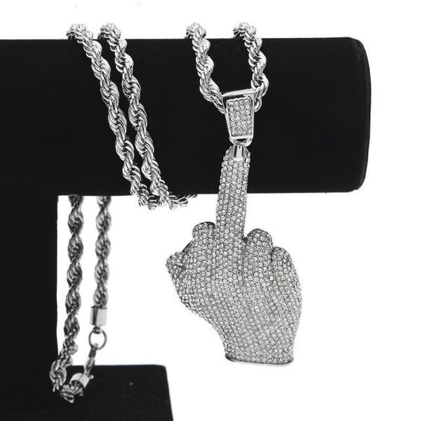 fashion mens iced out pendant hip hop necklace erect middle finger bling pendant necklace hiphop jewelry, Silver
fashion mens iced out pendant hip hop necklace erect middle finger bling pendant necklace hiphop jewelry, Silver