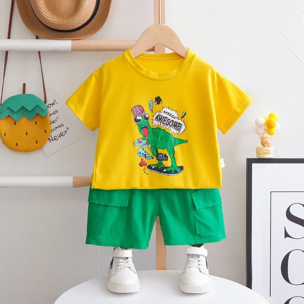 clothing sets summer baby kids boys short sleeve letter dinosaur printed t-shirt +shorts outfit children clothes suits, White
clothing sets summer baby kids boys short sleeve letter dinosaur printed t-shirt +shorts outfit children clothes suits, White