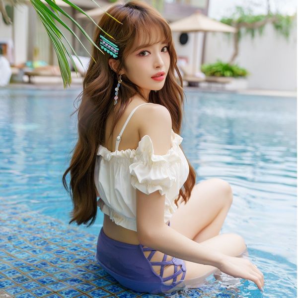 urnla special offer new korean one-shoulder split swimsuit women's steel support swimsuit gathered small chest high waist slimming hot, Black
urnla special offer new korean one-shoulder split swimsuit women's steel support swimsuit gathered small chest high waist slimming hot, Black
