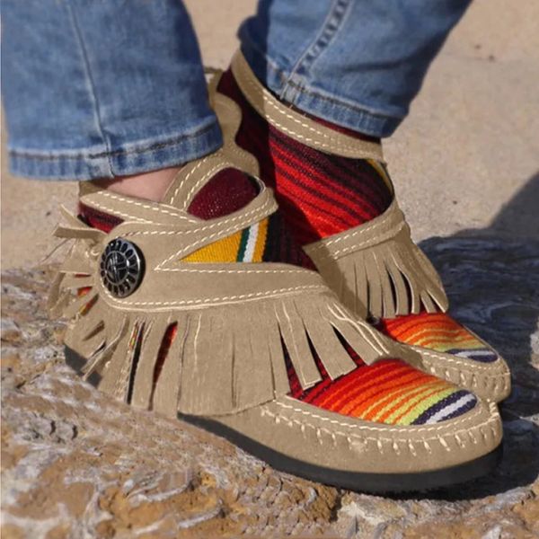 vertvie women ankle boots 2020 rainbow stripes slip on flats shoes sewing tassel shoes female casual boots autumn winter, Black
vertvie women ankle boots 2020 rainbow stripes slip on flats shoes sewing tassel shoes female casual boots autumn winter, Black