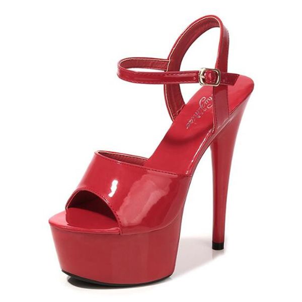summer women sandals narrow band vintage 15cm thin high heels patent leather open toed waterproof platform party women shoes, Black
summer women sandals narrow band vintage 15cm thin high heels patent leather open toed waterproof platform party women shoes, Black