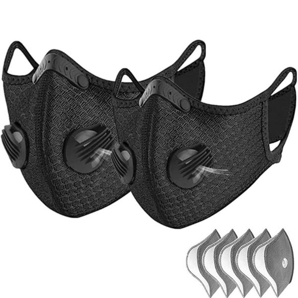 face maks 2pcs respirator maskking for germ protection with 5 filter cotton face maks reusable black fashion mascarillas bandana
face maks 2pcs respirator maskking for germ protection with 5 filter cotton face maks reusable black fashion mascarillas bandana