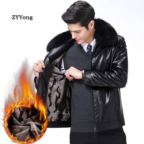 new autumn winter men leather jackets coats brand pu outerwear faux fur business casual clothing fashion outerwear, Black
new autumn winter men leather jackets coats brand pu outerwear faux fur business casual clothing fashion outerwear, Black