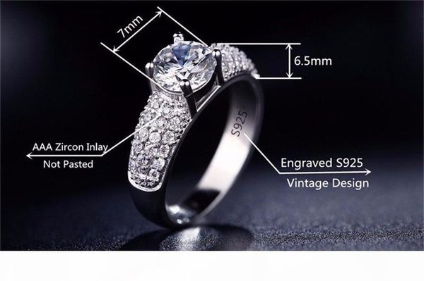 i diamond ring fine jewelry real silver rings for women luxury 1 ct diamond engagement wedding jewelry ring wholesale mr024, Slivery;golden
i diamond ring fine jewelry real silver rings for women luxury 1 ct diamond engagement wedding jewelry ring wholesale mr024, Slivery;golden