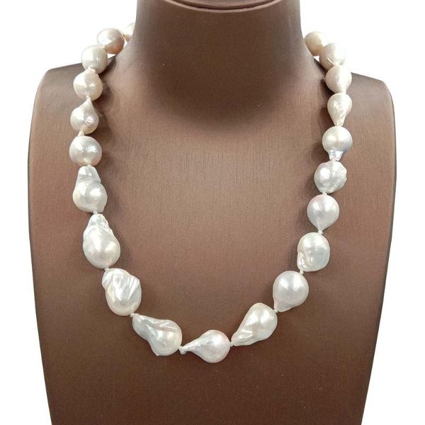 100% nature freshwater baroque pearl necklace in nature color, big baroque pearl, Silver
100% nature freshwater baroque pearl necklace in nature color, big baroque pearl, Silver