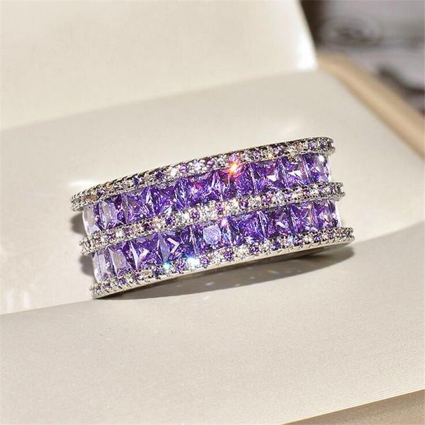 handmade fine jewelry 925 sterling silver double princess cut amethyst gemstones party women wedding engagement band ring for lovers' g, Slivery;golden
handmade fine jewelry 925 sterling silver double princess cut amethyst gemstones party women wedding engagement band ring for lovers' g, Slivery;golden