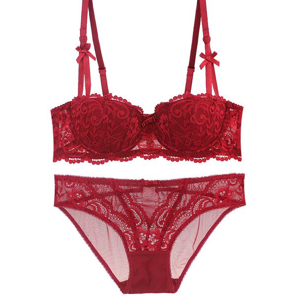 half cup bra set white black red cup bra set push up fashion underwear plus size abc, Red;black
half cup bra set white black red cup bra set push up fashion underwear plus size abc, Red;black