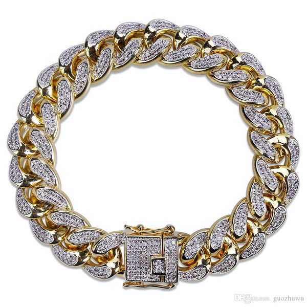 new 18k gold plated mens iced out cz zircon miami cuban link chain bracelet 10 14 18mm rapper hip hop punk rock curb jewelry gifts for boys
new 18k gold plated mens iced out cz zircon miami cuban link chain bracelet 10 14 18mm rapper hip hop punk rock curb jewelry gifts for boys