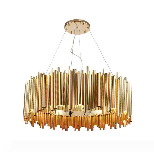 creative post modern round led chandelier light 80cm luxurious gold color alloy tube contemporary suspension luminaire g9 bulb
creative post modern round led chandelier light 80cm luxurious gold color alloy tube contemporary suspension luminaire g9 bulb