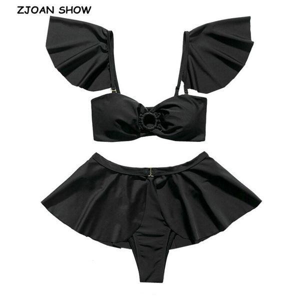 beach set 2020 ruffles sleeve removable skirt 4 pcs set swim bikini hook back women bathing suit swimwear swimsuit, White;black
beach set 2020 ruffles sleeve removable skirt 4 pcs set swim bikini hook back women bathing suit swimwear swimsuit, White;black