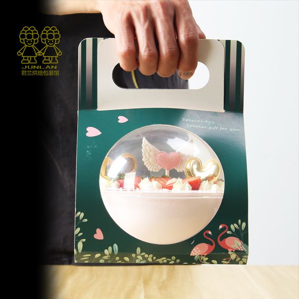 10pcs net red portable party favors christmas gift box packaging candy box baking transparent crystal ball dessert cake boxes
10pcs net red portable party favors christmas gift box packaging candy box baking transparent crystal ball dessert cake boxes