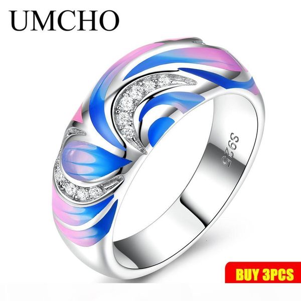 umcho 925 sterling silver rings for women flower party fashion jewelry colorful enamel handmade party wedding ring fine jewelry sh190930, Slivery;golden
umcho 925 sterling silver rings for women flower party fashion jewelry colorful enamel handmade party wedding ring fine jewelry sh190930, Slivery;golden