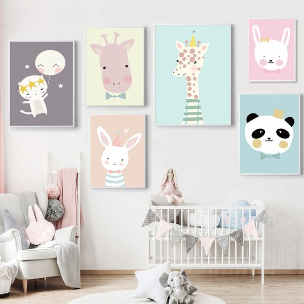cartoon giraffe rabbit nursery wall art canvas painting minimalist poster print nordic kids picture baby girl room decor
cartoon giraffe rabbit nursery wall art canvas painting minimalist poster print nordic kids picture baby girl room decor