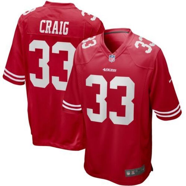 roger craig #33 men's retired xs-5xl stitched football jerseys, Gray 
roger craig #33 men's retired xs-5xl stitched football jerseys, Gray